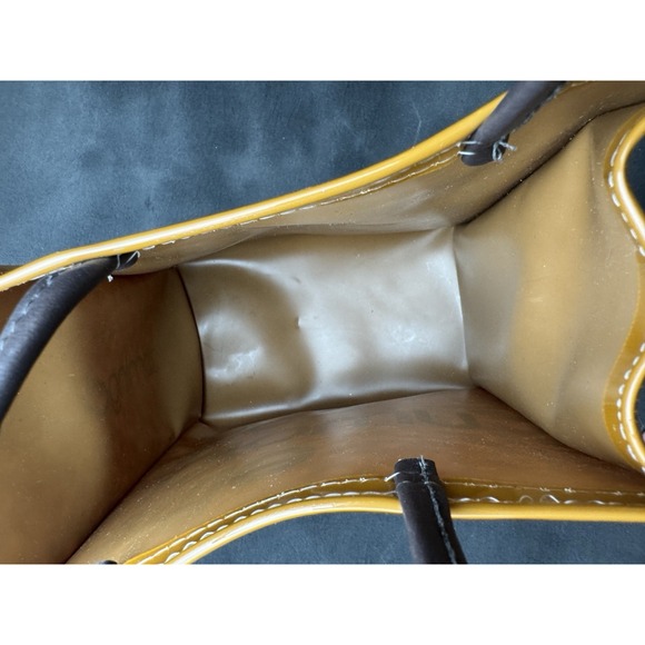 Bloomingdale's Little Brown Bag Vinyl Tote Brown Lunch Bag Purse Reusable - Picture 11 of 11